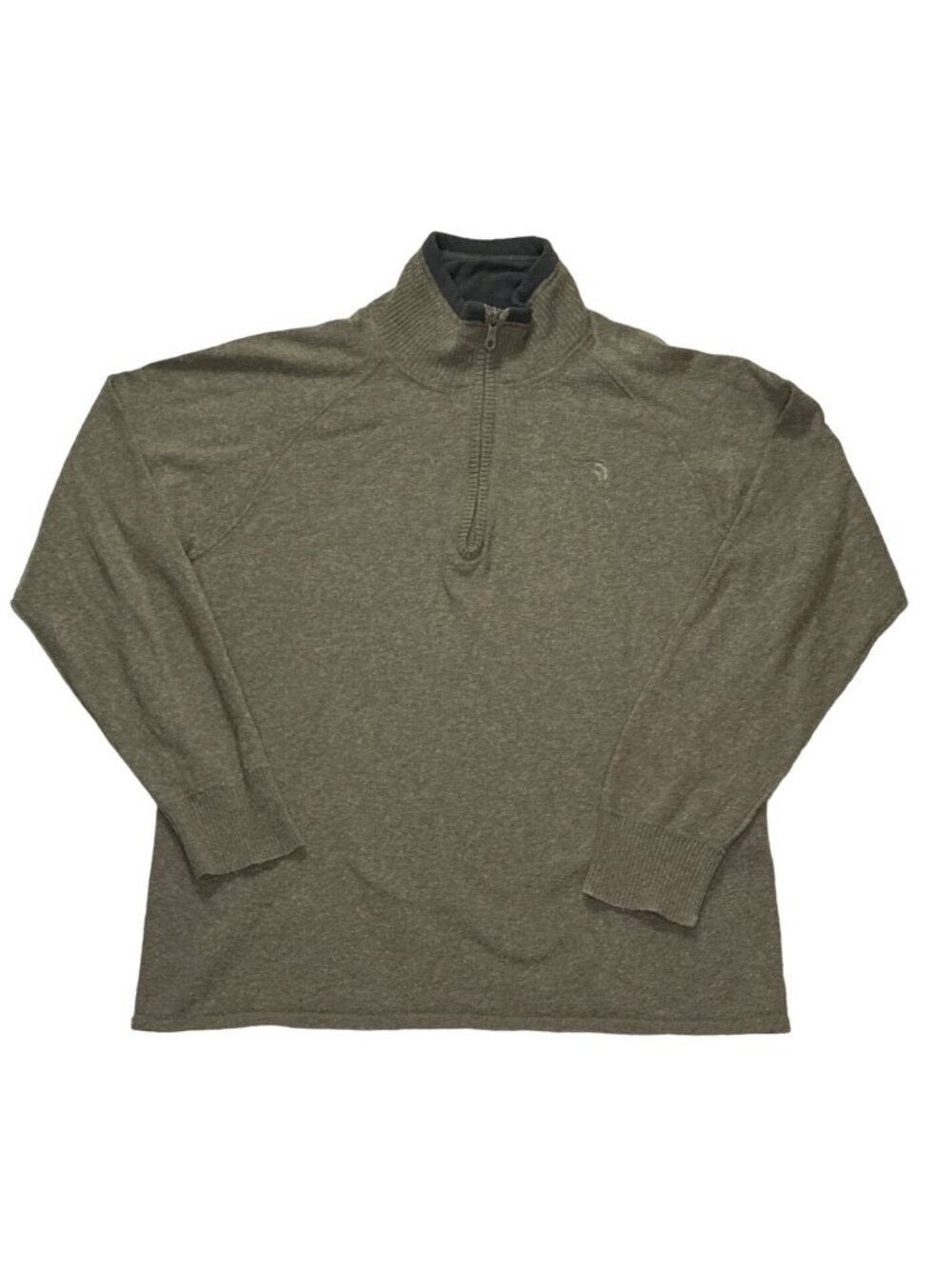 The North Face Mens M Wool Blend Pullover Sweater Quarter Snap Gray Outdoor - Picture 1 of 9